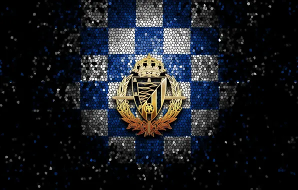 Wallpaper, sport, logo, football, La Liga, glitter, checkered, Real Valladolid