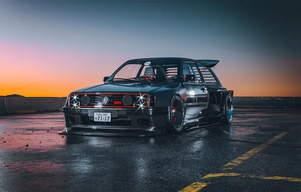 Car, авто, тюнинг, volkswagen, golf, tuning, mk2, Khyzyl Saleem