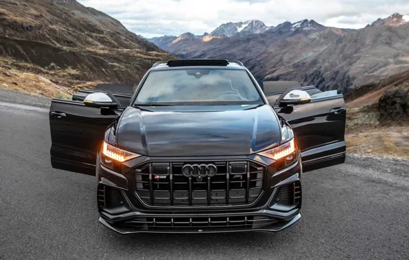 Картинка облака, горы, тюнинг, Ауди, экстерьер, Audi SQ8, ABT Sportline