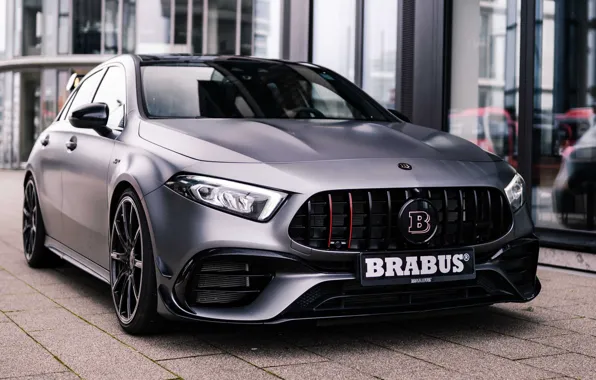 Mercedes-Benz, Mercedes, Brabus, Front, AMG, Grey, A45, A45 AMG