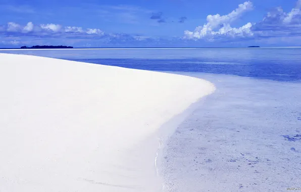 Картинка песок, пляж, вода