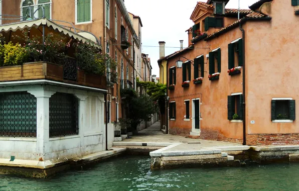 Картинка Italy, Венеция, Дома, Italia, Canal, Италия, Venice, Канал