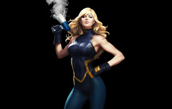 Девушка, мегафон, Black Canary