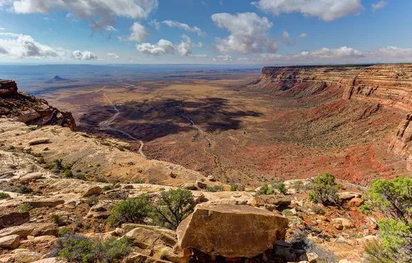 Картинка rock, cloud, mountain, usa, utah, goosenecks