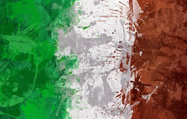 Краски, флаг, Италия, Italy