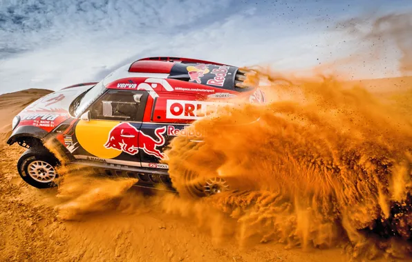Песок, Mini, Пыль, Спорт, Скорость, Гонка, Холмы, Red Bull