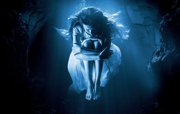 Cinema, girl, blue, movie, film, wather, A Cure for Wellness