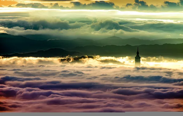 Taiwan, Taipei, Sea clouds