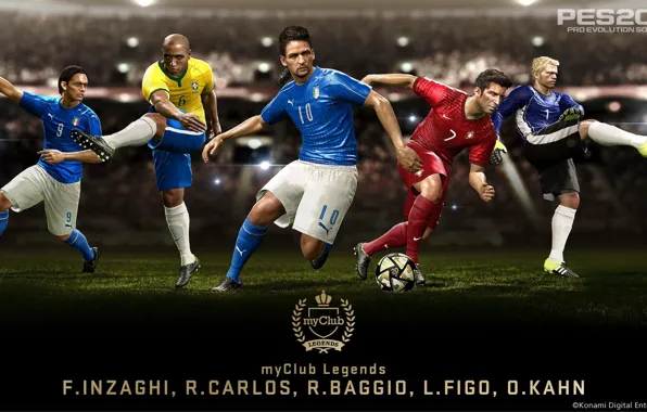 Legends, Carlos, Kahn, Baggio, Update, PES 2016, MyClub, Figo