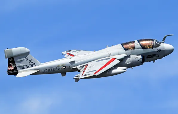 Картинка небо, самолёт, Grumman, Prowler, палубный, EA-6B