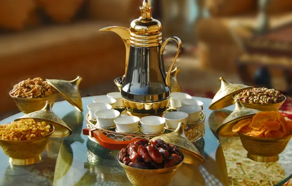 Картинка glass, table, cups, Iftar