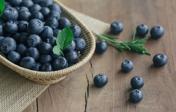 Ягоды, черника, fresh, wood, blueberry, голубика, berries