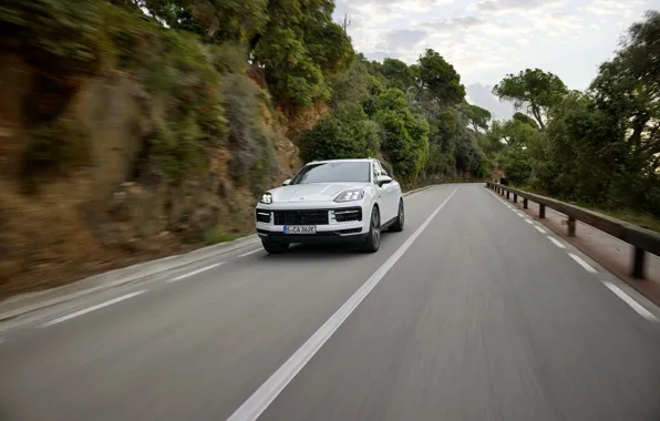 Картинка car, Porsche, speed, Cayenne, Porsche Cayenne S E-Hybrid