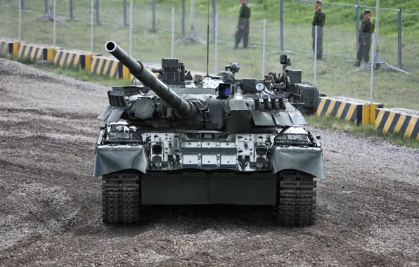 Картинка танк, полигон, ОБТ, Т-80У, бронетехника России