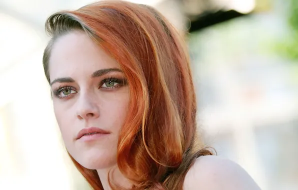 Взгляд, макияж, актриса, Kristen Stewart, Кристен Стюарт, hair