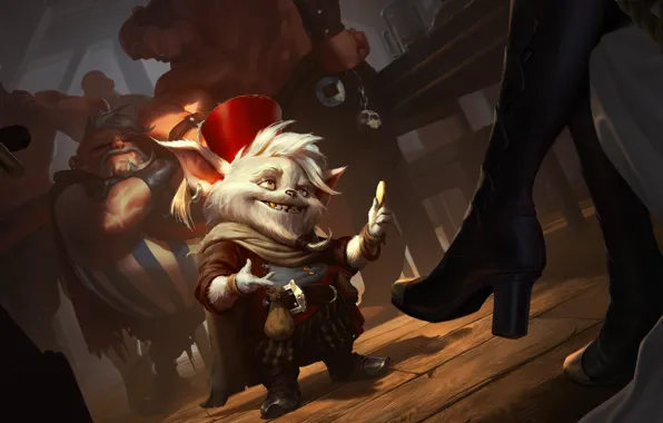 Существо, монета, босс, Bilgewater, Legends of Runeterra, бугаи, Yordle