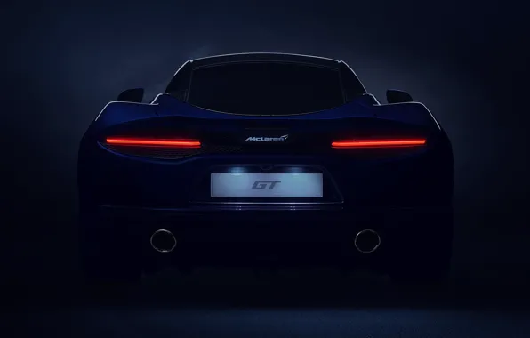 McLaren, суперкар, вид сзади, 2019, McLaren GT