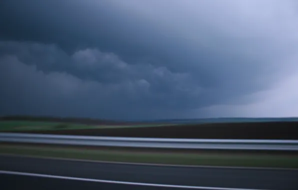 Картинка road, sky, Storm, clouds