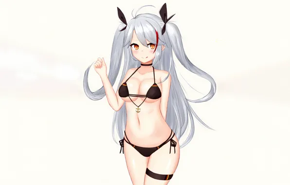 Girl, sexy, cleavage, long hair, boobs, anime, beautiful, twintails