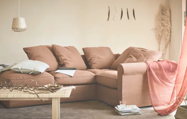 Дизайн, стиль, интерьер, софа, гостиная, пастельные тона, ИКЕА, IKEA idea decor