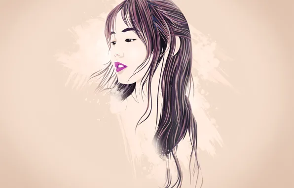 Girl, japan, anime, model, asian, artwork