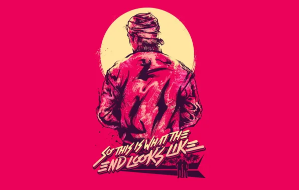 Игра, Человек, Фон, Miami, Hotline Miami, Synthpop, Darkwave, Synth