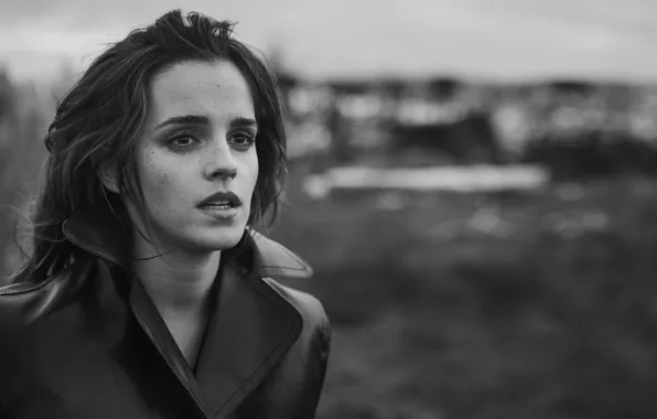 Макияж, актриса, Эмма Уотсон, Emma Watson, плащ, фотосессия, model, hair