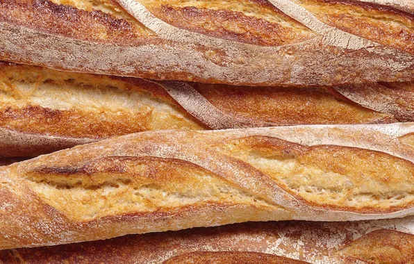 Еда, хлеб, французская булка