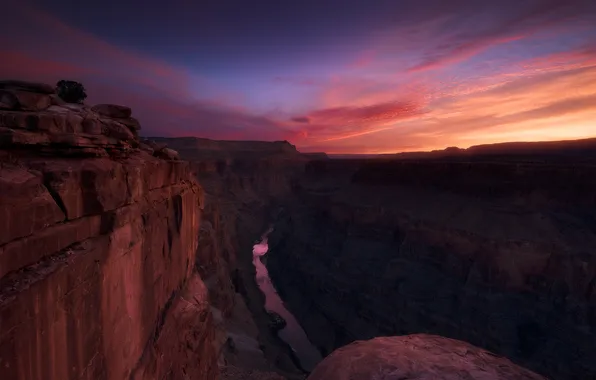 Картинка rock, sunset, usa, arizona, grand canyon, torowep