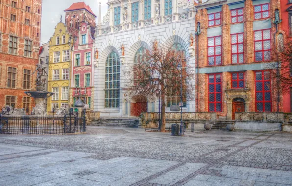 Street, building, gdańsk