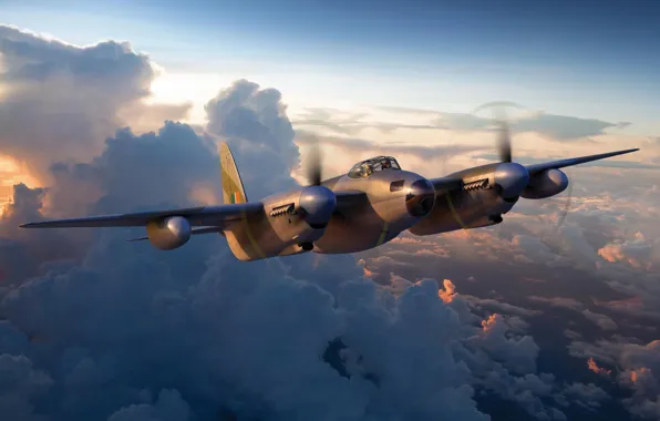 Великобритания, Mosquito, Боевой самолет, Скоростной бомбардировщик, Mosquito B Mk. XVI