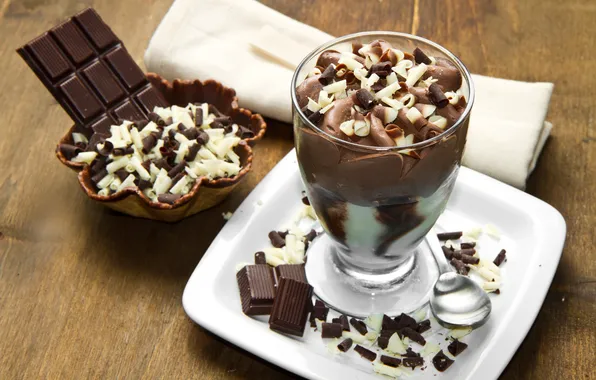 Chocolate, sweet, dessert, ice cream