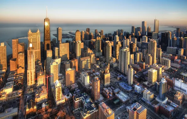 Картинка здания, небоскребы, Чикаго