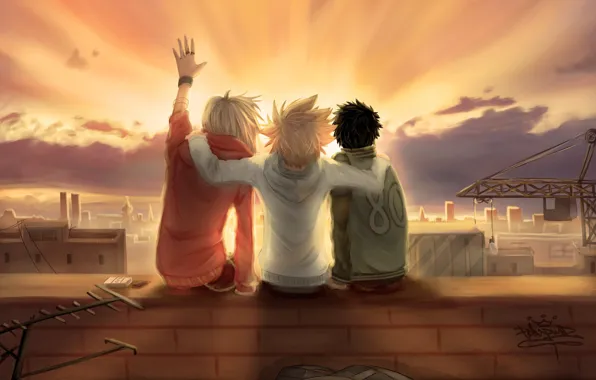Закат, парни, друзья, Katekyo Hitman REBORN, Учитель мафиози Реборн