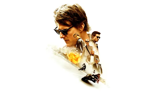 Картинка Fire, Wallpaper, Rogue, Team, Road, Tom Cruise, Year, Jeremy Renner