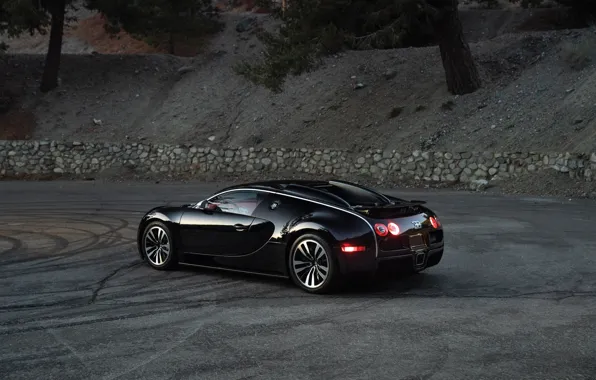 Картинка Bugatti, Veyron, Bugatti Veyron, black, 16.4, Sang Noir