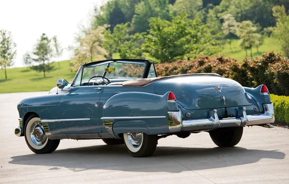 Car, авто, Cadillac, вид сзади, retro, Convertible, 1949, Sixty-Two