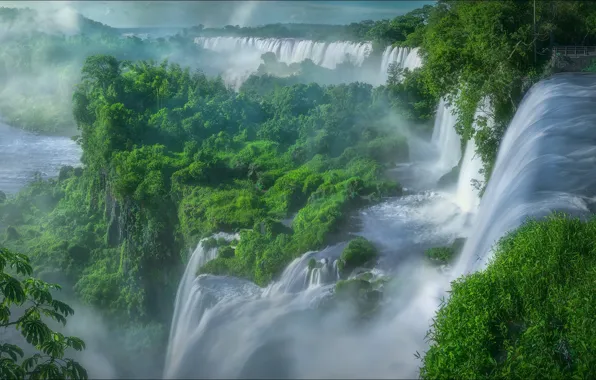 Природа, вид, водопад, nature, Argentina, view, waterfall, Аргентина