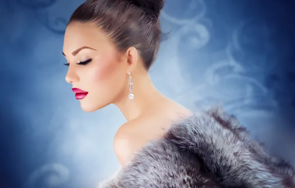 Девушка, стиль, модель, волосы, гламур, макияж, glamour, Анна Субботина