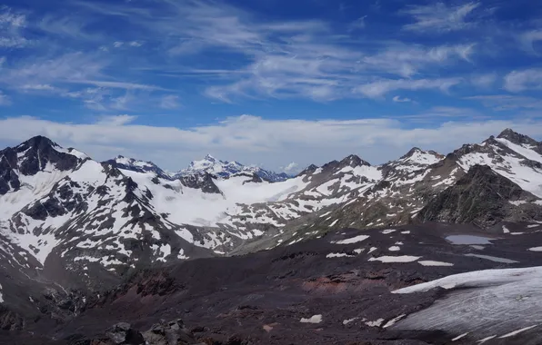 Небо, пейзаж, горы, природа, sky, landscape, mountains, rocks