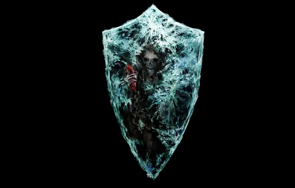 Холод, скелет, щит, Dark soul 2