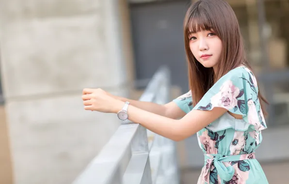 Взгляд, девушка, азиатка, милашка