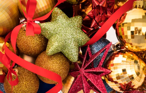 Шары, Новый Год, Рождество, merry christmas, decoration, xmas, holiday celebration