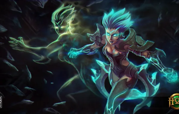 Грудь, девушка, магия, броня, Heroes of Newerth, двойник, HoN, Moira