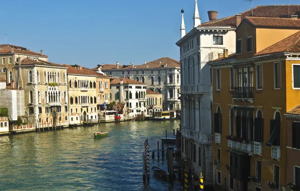 Здания, Италия, Венеция, Italy, Venice, Italia, Venezia, гранд канал