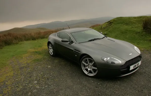 Пейзаж, Aston Martin, купе, vantage