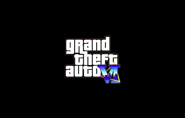 Картинка логотип, logo, GTA 6, GTA VI, Grand Theft Auto VI, ГТА 6, Rockstargames