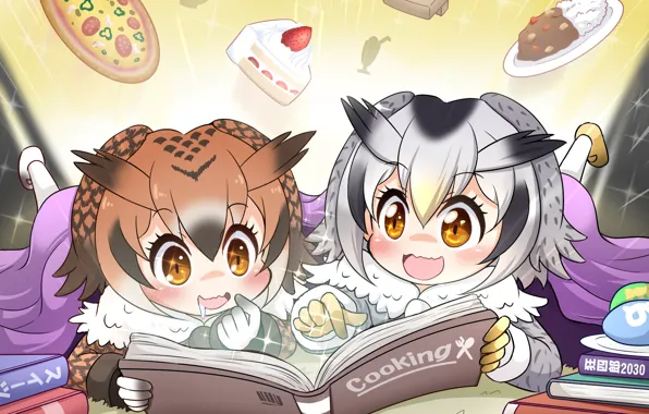 Мечты, сладости, Kemono Friends, птенчики, Ушастые друзья