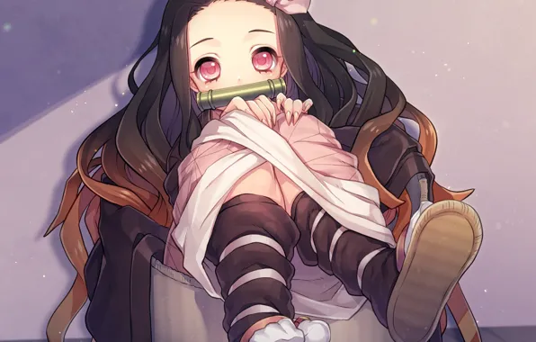 Взгляд, девочка, когти, Demon Slayer Kimetsu no Yaiba
