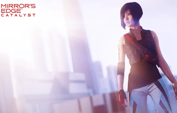 Девушка, игра, паркур, Mirror's Edge: Catalyst